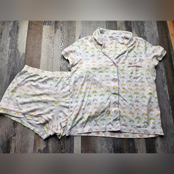 Stoney Clover X Roller Rabbit Cotton Candy Clouds Pajamas Set Women's Medium - Picture 1 of 9